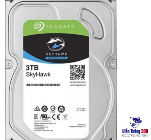 Ổ cứng Seagate Skyhawk 3TB 3.5'' ST3000VX009 (Chuyên dụng cho Camera)