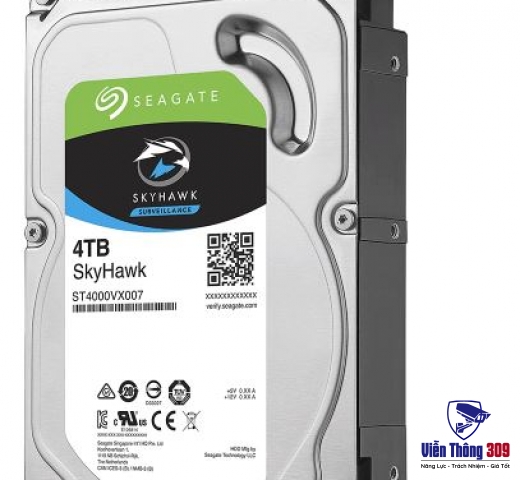 Ổ cứng Seagate Skyhawk 4TB 3.5'' ST4000VX007 (Chuyên dụng cho Camera)