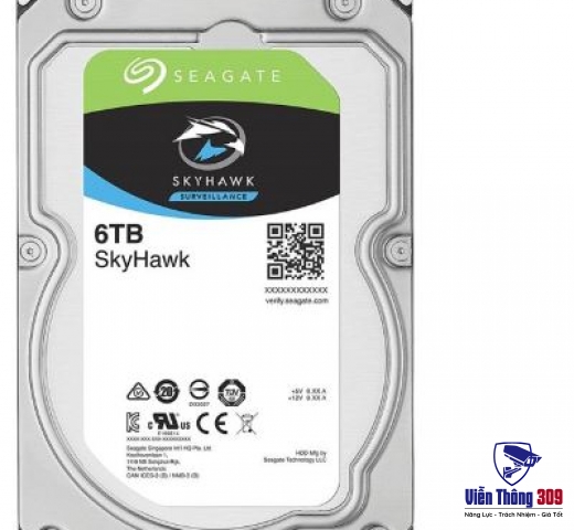 Ổ cứng Seagate Skyhawk 6TB 3.5'' ST6000VX001 (Chuyên dụng cho Camera)