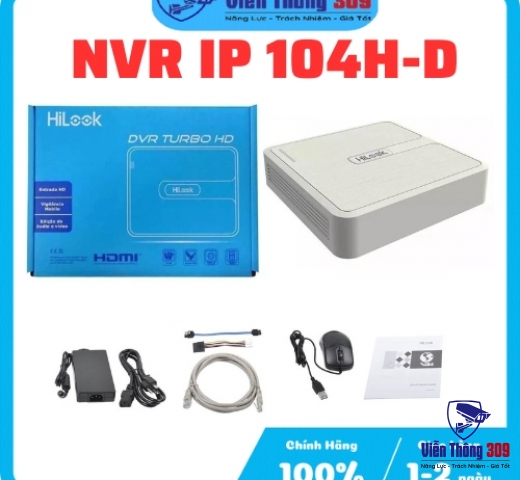 Đầu ghi camera IP 4 kênh NVR-104H-D