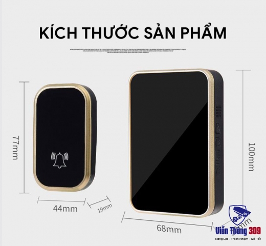 Chuông cửa không dây không pin T295