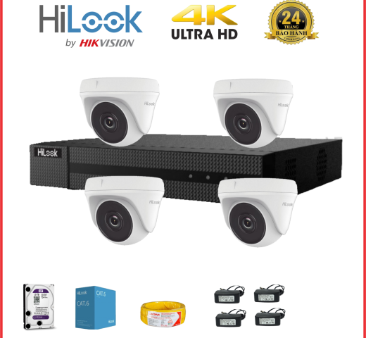 BỘ 4 CAMERA IP dome full HD cao cấp 04IP-DBS2.0 