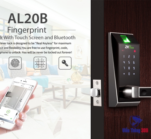 Khóa Cửa Vân Tay Thông Minh ZKTECO AL20DB