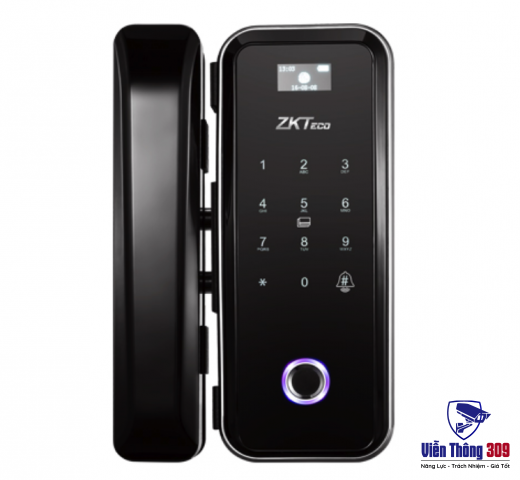 Khóa Thông Minh Vân Tay Cho Cửa Kính ZKTECO GL300